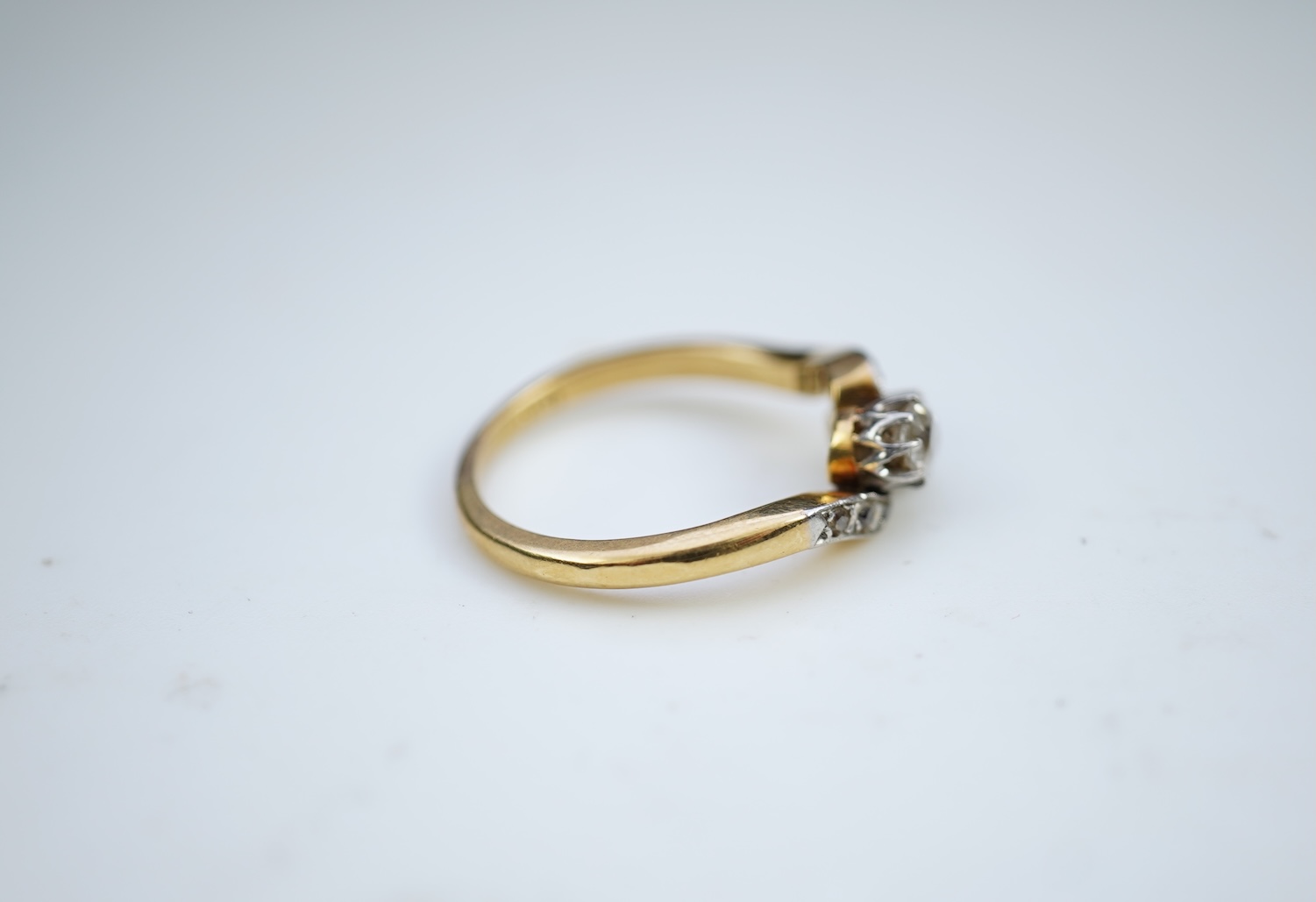 A diamond toi et moi ring, early 20th century